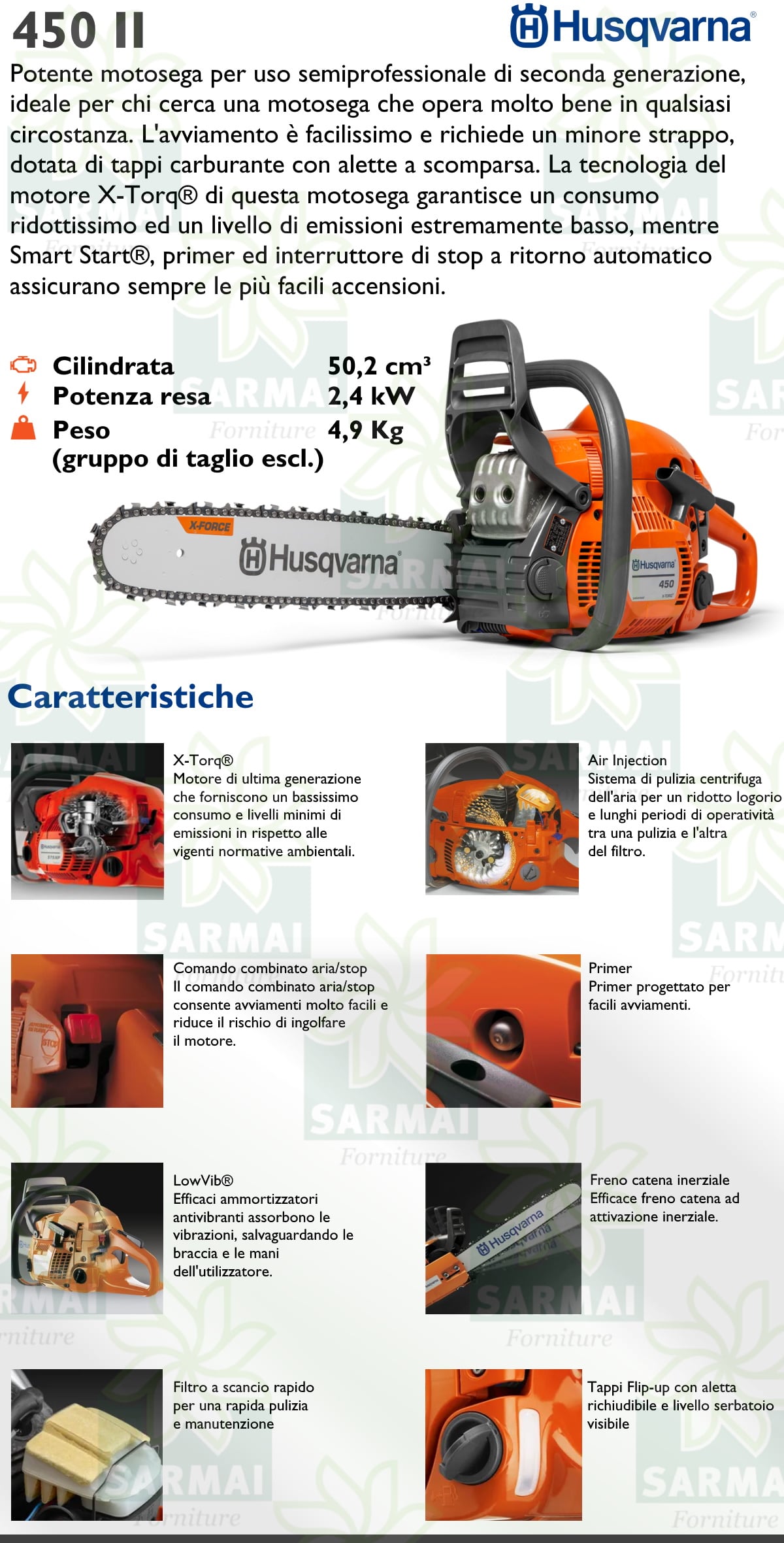 caratteristiche 445