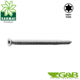Viti autofilettanti GETO INFISSO per muratura testa piana svasata TORX 100 Pezzi