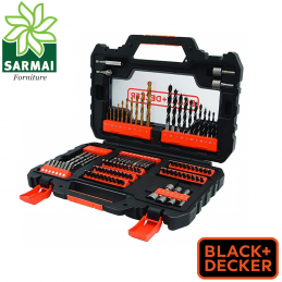 Set 104 pezzi Punte e inserti bits BLACK+DECKER per forare ed avvitare A7230-XJ