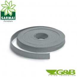 Bandella in tessuto G&B Rotolo 25 mt x Largh. 16 mm x Spess. 0,8 mm