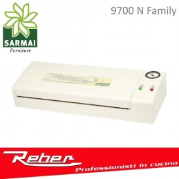 MACCHINA SOTTOVUOTO ALIMENTI REBER 9700 N + 20 SACCHETTI E ATTACCO CONTENITORI