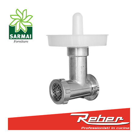 Tritacarne ACCESSORIO OPTIONAL N° 5 REBER 8820 N in ghisa per motori 400W