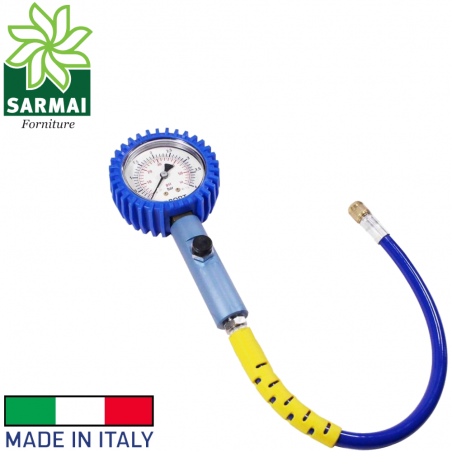 Pistola prova pressione sport professionale extra preciso 0-4 bar manometro Ø 80 mm