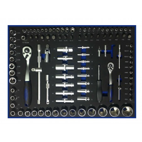 FERMEC assortimento bussole e inserti 108 pz pannello 3 moduli per carrello