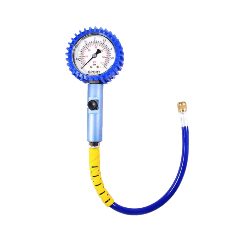 Pistola prova pressione sport professionale extra preciso 0-4 bar manometro Ø 80 mm