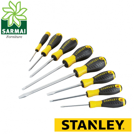 Stanley STHT0-60210 Set 8 pz giraviti cacciaviti croce taglio isolati ignifughi