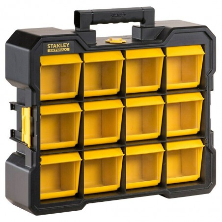 STANLEY FMST81077-1 ORGANIZER CASSETTIERA PORTATILE CON 12 VASCHETTE BASCULANTI