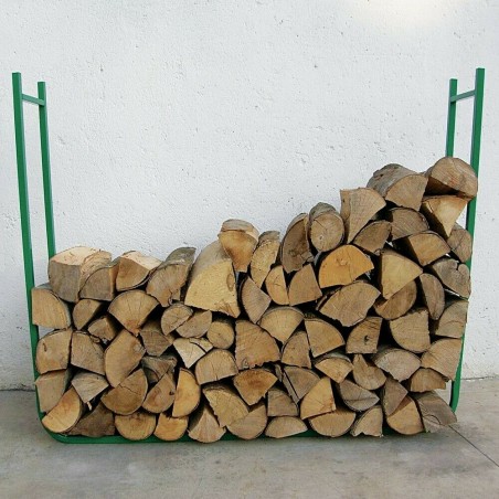 Cavalletto portalegna a due elementi smontabili in acciaio verniciato H 95 cm