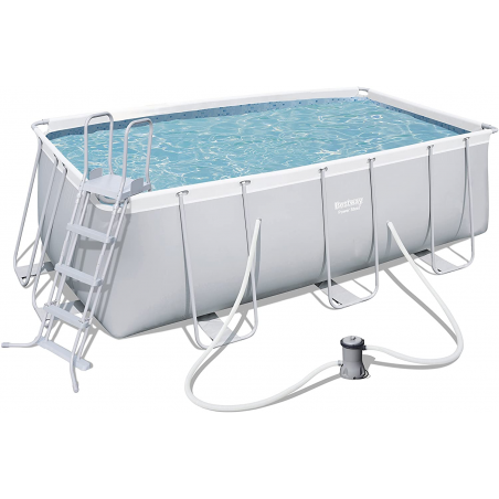 Piscina Bestway 56456 412x201x122 cm Power Steel Frame Rettangolare +pompa scala