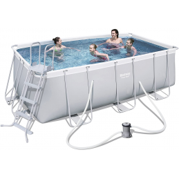 Piscina Bestway 56456 412x201x122 cm Power Steel Frame Rettangolare +pompa scala