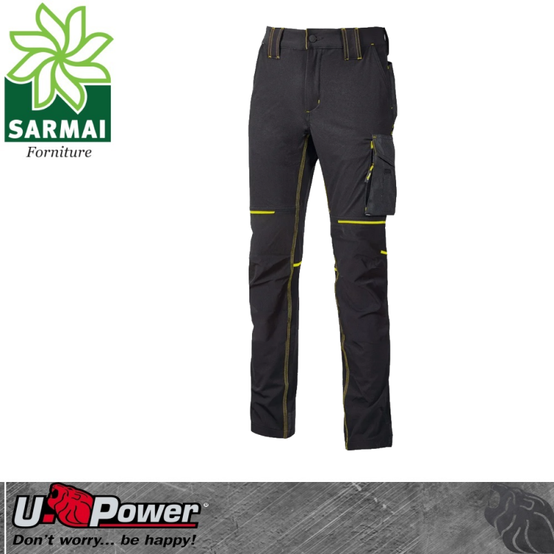 Upower WORLD pantalone da lavoro multitasca modello slim super resistente comodo