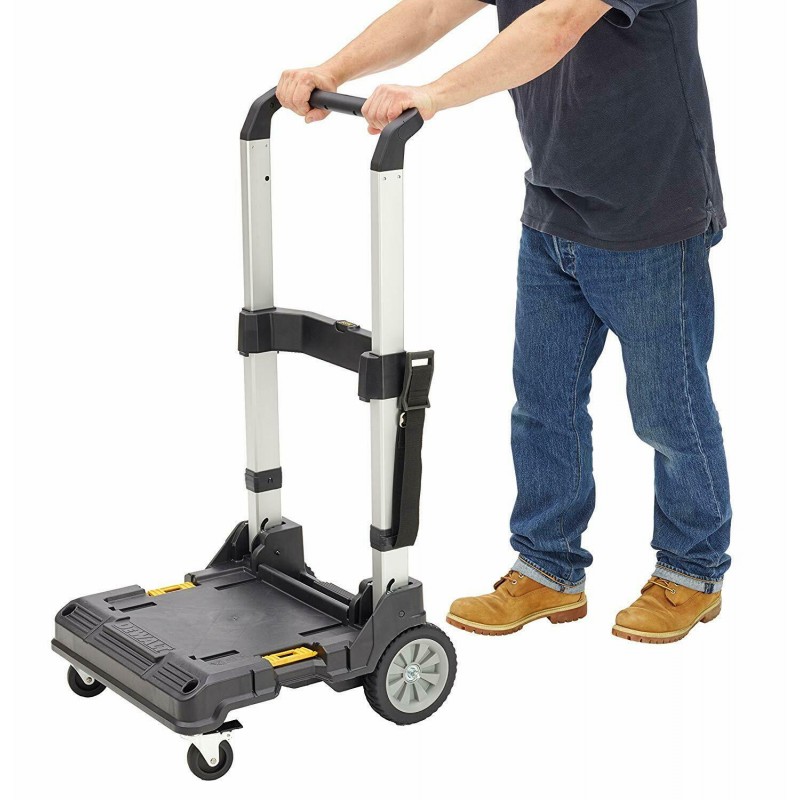DeWALT TROLLEY TSTAK MODULARE CARRELLO PEDANA CON RUOTE PER TRASPORTO VALIGETTE