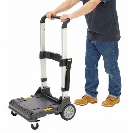 DeWALT TROLLEY TSTAK MODULARE CARRELLO PEDANA CON RUOTE PER TRASPORTO VALIGETTE