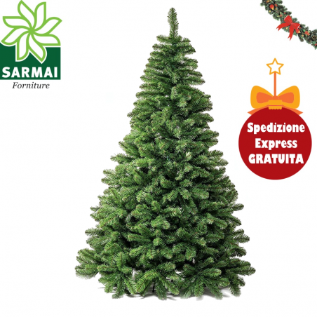 Albero di Natale ARTIFICIALE BROOKLYN verde super compatto folto realistico