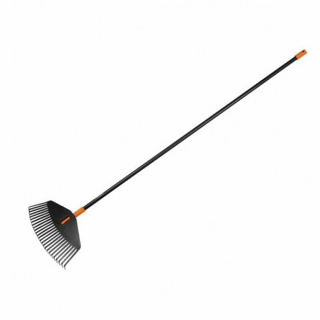 Fiskars Scopa per foglie Solid L rastrello denti resistenti flessibili con manico