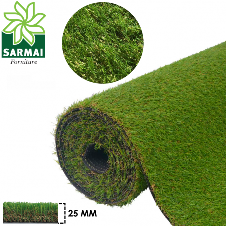 Prato sintetico 25 mm erba finta artificiale calpestabile tappeto verde atossica