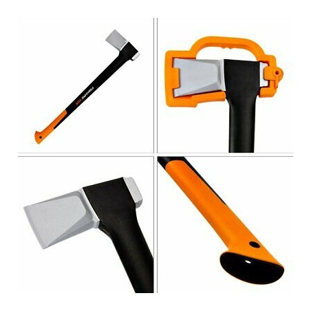 FISKARS Ascia accetta L X21 professionale da spacco per legna diametro 20-30 cm