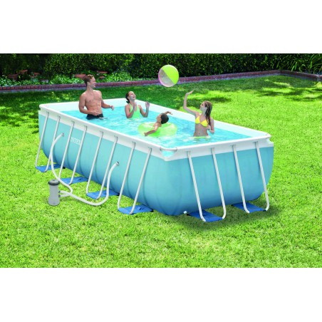 INTEX 26788 PISCINA FUORITERRA PRISMA FRAME RETTANGOLARE 400x200x100 CON POMPA FILTRO