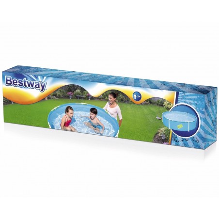 BestWay 56283 Piscina fuori terra fuoriterra con struttura rigida Ø 152xH38 cm