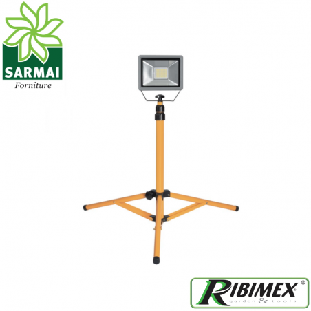 Faro da cantiere a LED professionale su treppiede regolabile 30W 2400 lumen IP65