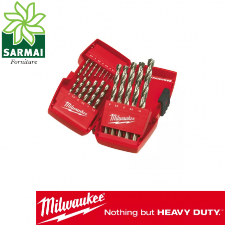 Assortimento 19 punte Milwaukee THUNDERWEB metallo HSS-G DIN 338 in cassetta ABS