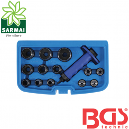 BGS 566 SET 14 PEZZI FUSTELLE INTERCAMBIABILI E PUNZONE A CAMBIO RAPIDO