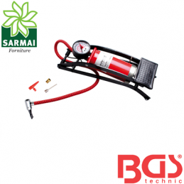 BGS 2105 POMPA GONFIAGGIO A PEDALE 0-7 BAR 1000 PSI PER BICI PALLONI GONFIABILI