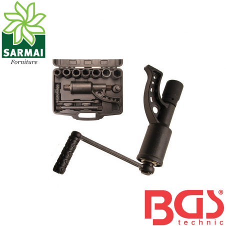 BGS 1231 MOLTIPLICATORE DI COPPIA DA 1" 3200Nm TRASMISSIONE 1:56 BUSSOLE INCLUSE