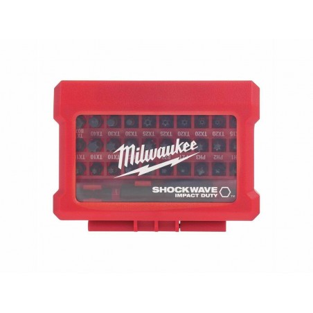 Assortimento inserti bit 32 pz Milwaukee in acciaio trattato in cassetta ABS