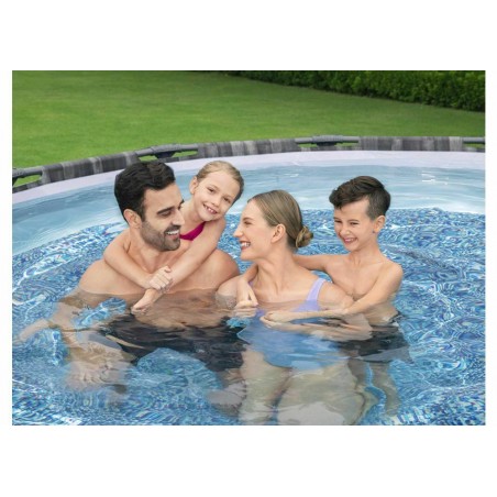 BESTWAY 5614Z PISCINA FUORITERRA ROTONDA CON STRUTTURA Ø 427cm EFFETTO LEGNO