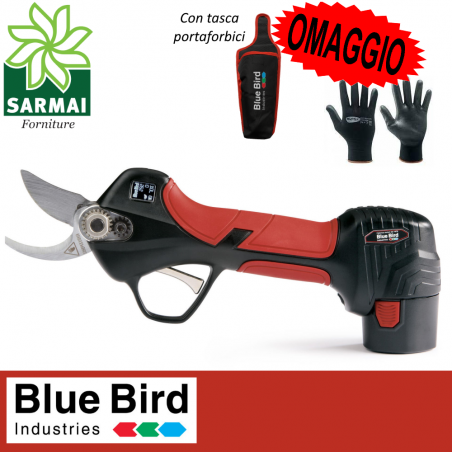 Forbice forbici da potatura a batteria BLUE BIRD PS 22-23 kit 2 batterie 2,0 Ah
