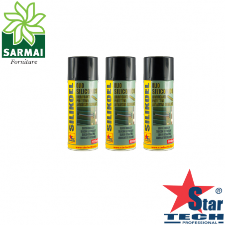 SILIKOEL spray 400 ml olio di silicone lubrificante industriale universale