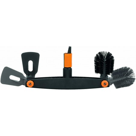 Fiskars QuikFit testina accessorio pulitore pulisci grondaie scopino e paletta