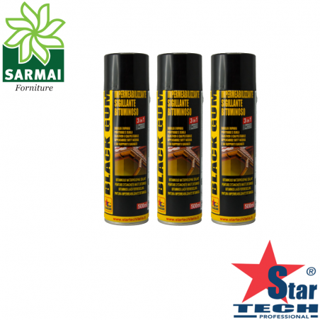 BLACK-GUM guaina sigillante impermeabilizzante per tutte le superfici 500 ml