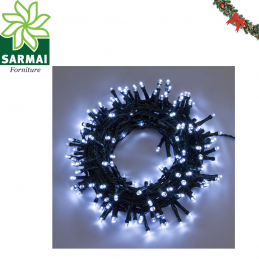 Luci catena mini lucciole di natale 500 led LUCE FREDDA 27,5 m per esterno IP44