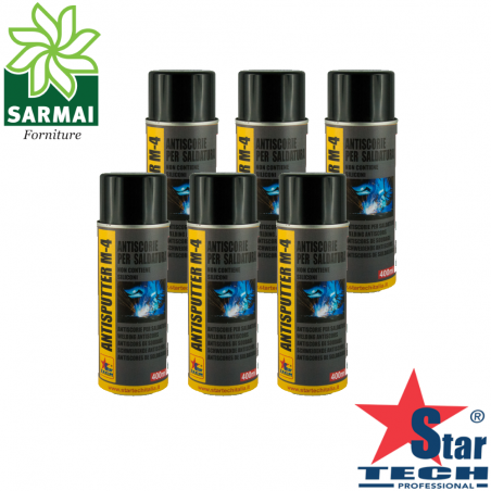 ANTISPUTTER spray 400 ml antiscorie antiadesivo sintetico per saldatura no fumi