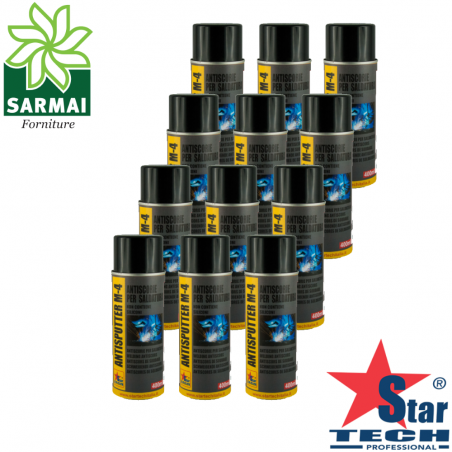 ANTISPUTTER spray 400 ml antiscorie antiadesivo sintetico per saldatura no fumi