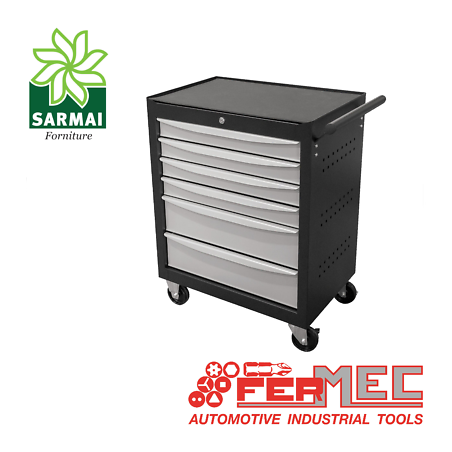 FerMec 53558 Carrello portautensili 6 cassetti in ABS con ruote VUOTO