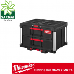 MILWAUKEE cassetta portautensili cassettiera 2 cassetti sistema packout vuota