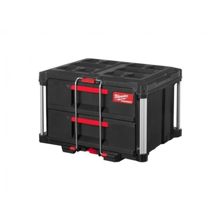 MILWAUKEE cassetta portautensili cassettiera 2 cassetti sistema packout vuota
