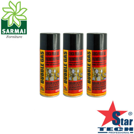 BUBBLE-GAS spray 400 ml cerca fughe gas compressi rilevatore perdite omologato