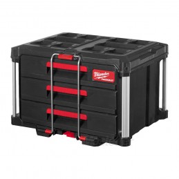 MILWAUKEE cassetta portautensili cassettiera 3 cassetti sistema packout vuota