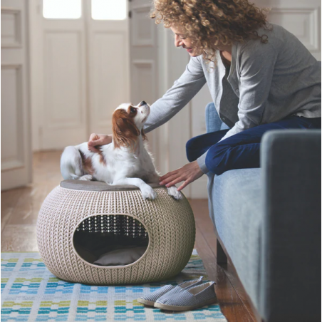 CURVER Cozy cuccia chiusa divanetto divano puffo letto lettino per cane gatto