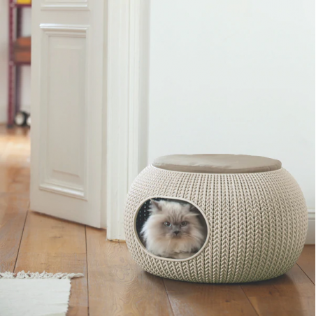 CURVER Cozy cuccia chiusa divanetto divano puffo letto lettino per cane gatto