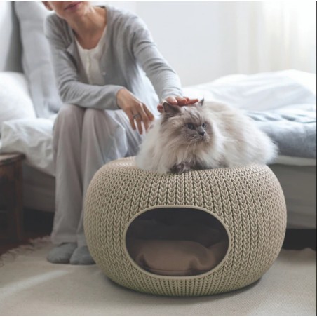 CURVER Cozy cuccia chiusa divanetto divano puffo letto lettino per cane gatto