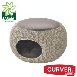 CURVER Cozy cuccia chiusa divanetto divano puffo letto lettino per cane gatto
