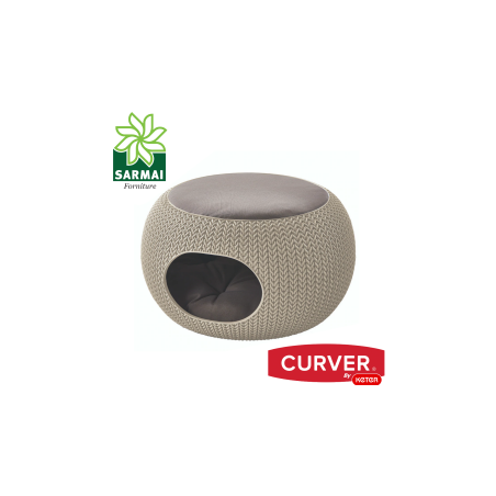 CURVER Cozy cuccia chiusa divanetto divano puffo letto lettino per cane gatto