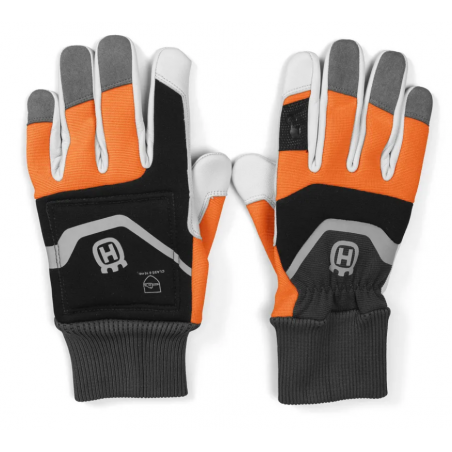 Guanti Antitaglio Husqvarna Functional palmo in pelle con inserto per touch screen