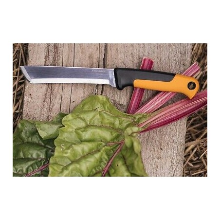 Fiskars K82 coltello per la raccolta verdure frutta a stelo duro lama 15 cm