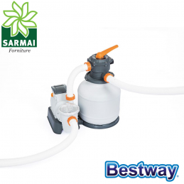 Bestway 58499 pompa a sabbia filtraggio piscine fuori terra con timer 8.327 L/H